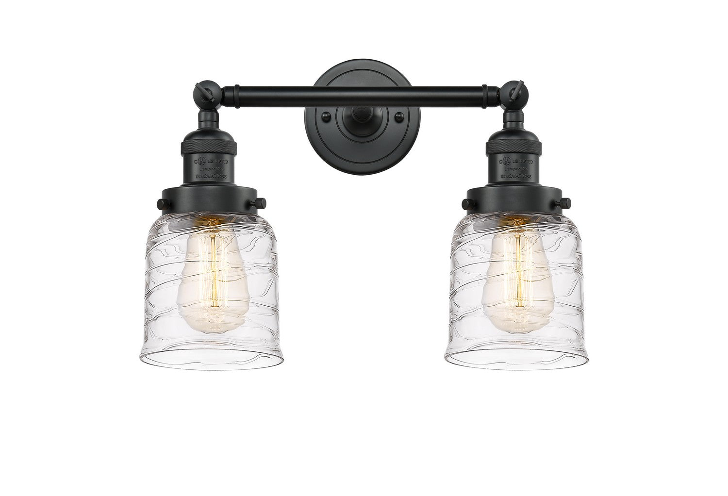 Innovations - 208-BK-G513 - Two Light Bath Vanity - Franklin Restoration - Matte Black