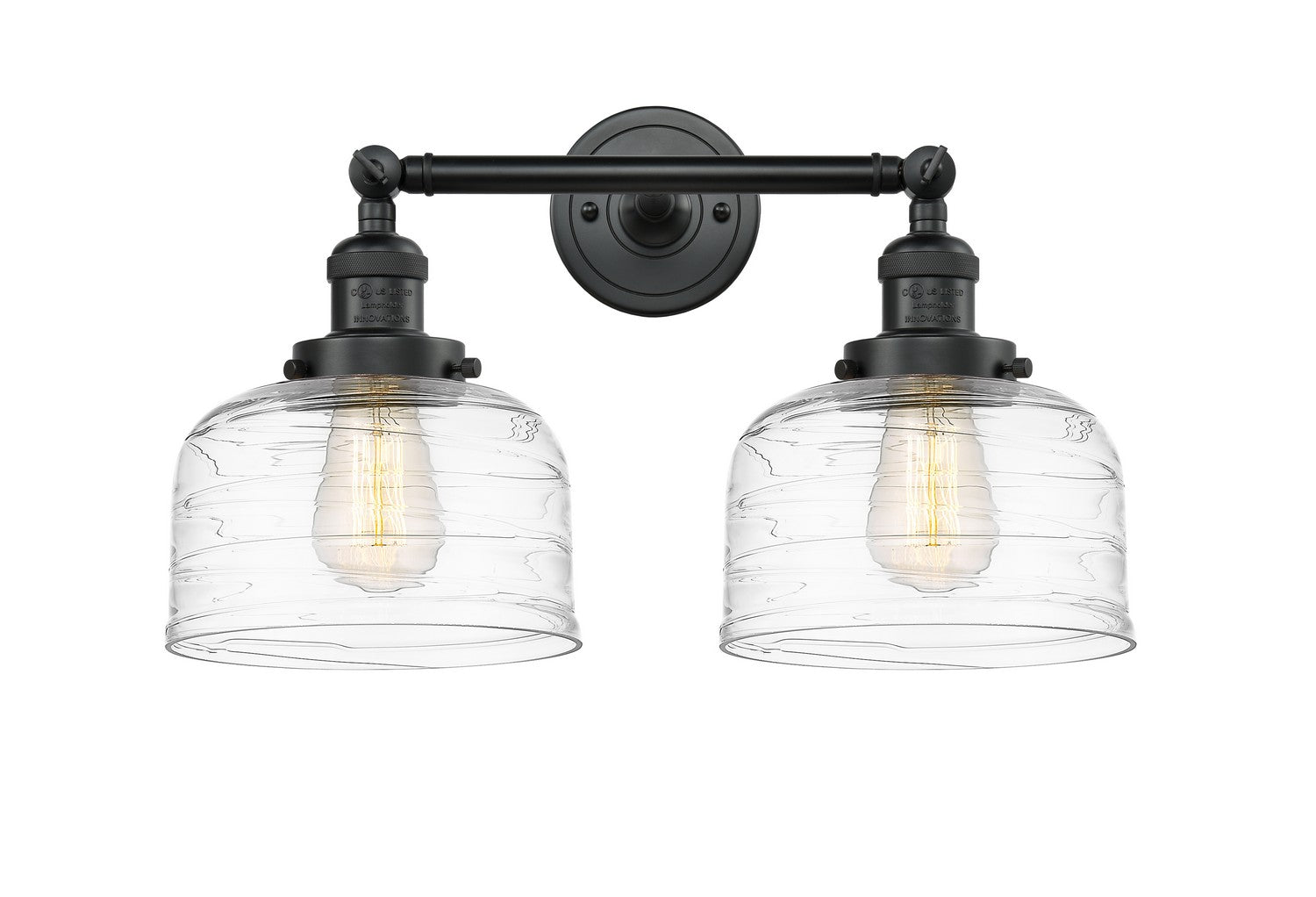 Innovations - 208-BK-G713 - Two Light Bath Vanity - Franklin Restoration - Matte Black