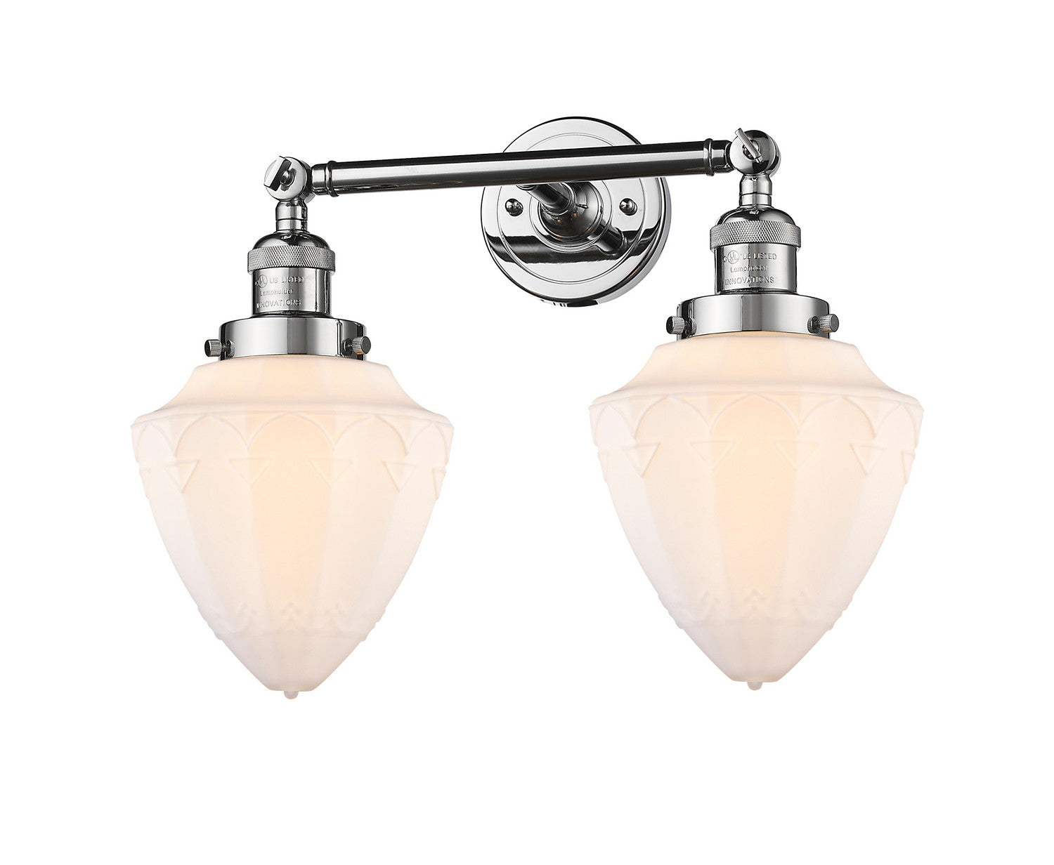 Innovations - 208-PC-G661-7 - Two Light Bath Vanity - Franklin Restoration - Polished Chrome