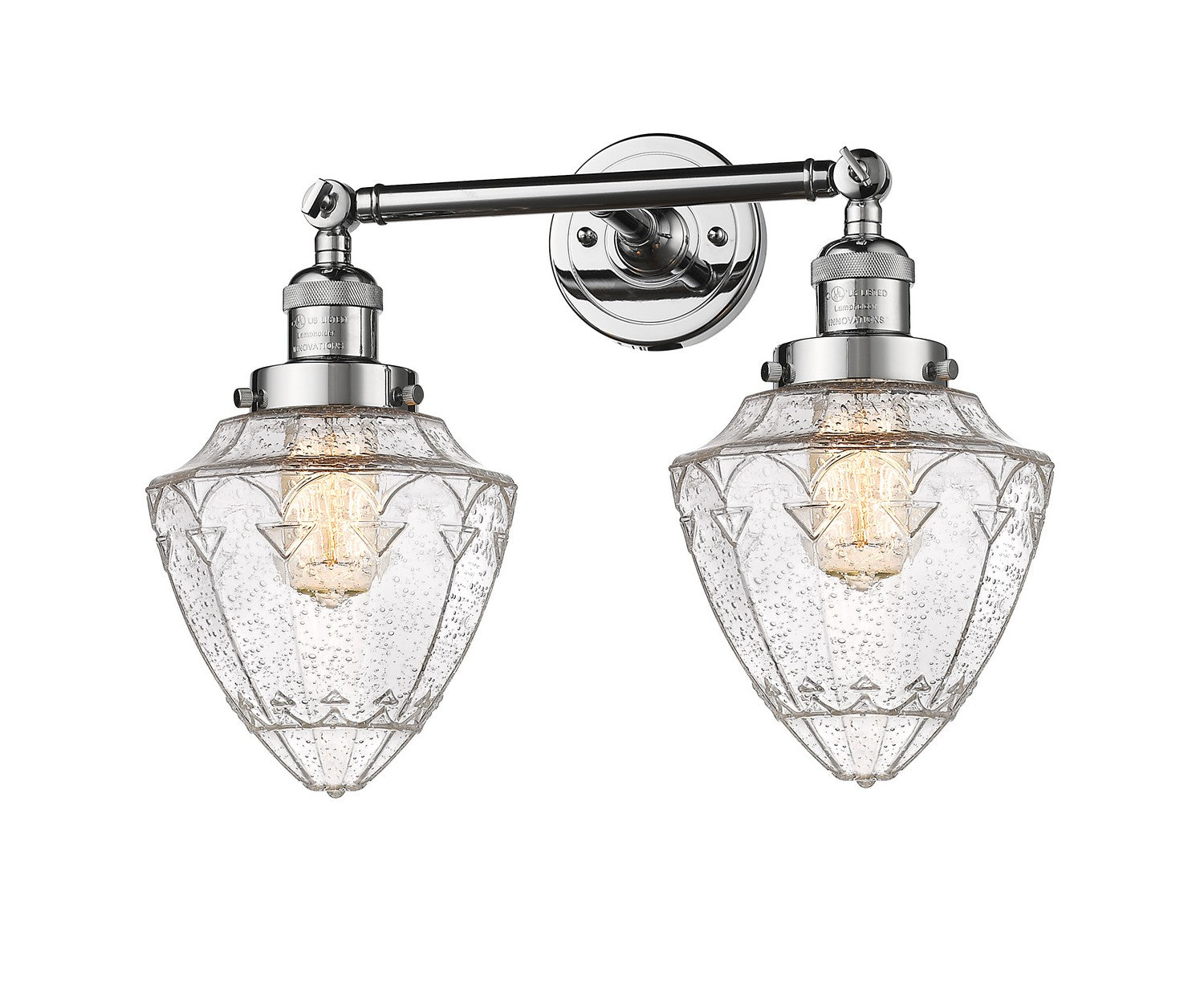 Innovations - 208-PC-G664-7 - Two Light Bath Vanity - Franklin Restoration - Polished Chrome