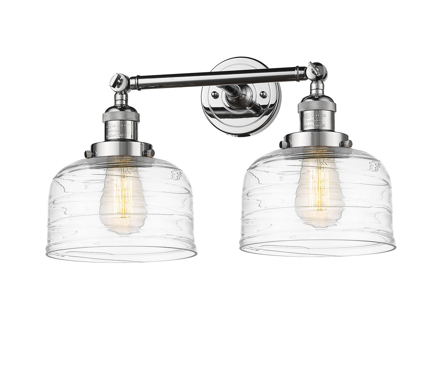 Innovations - 208-PC-G713 - Two Light Bath Vanity - Franklin Restoration - Polished Chrome