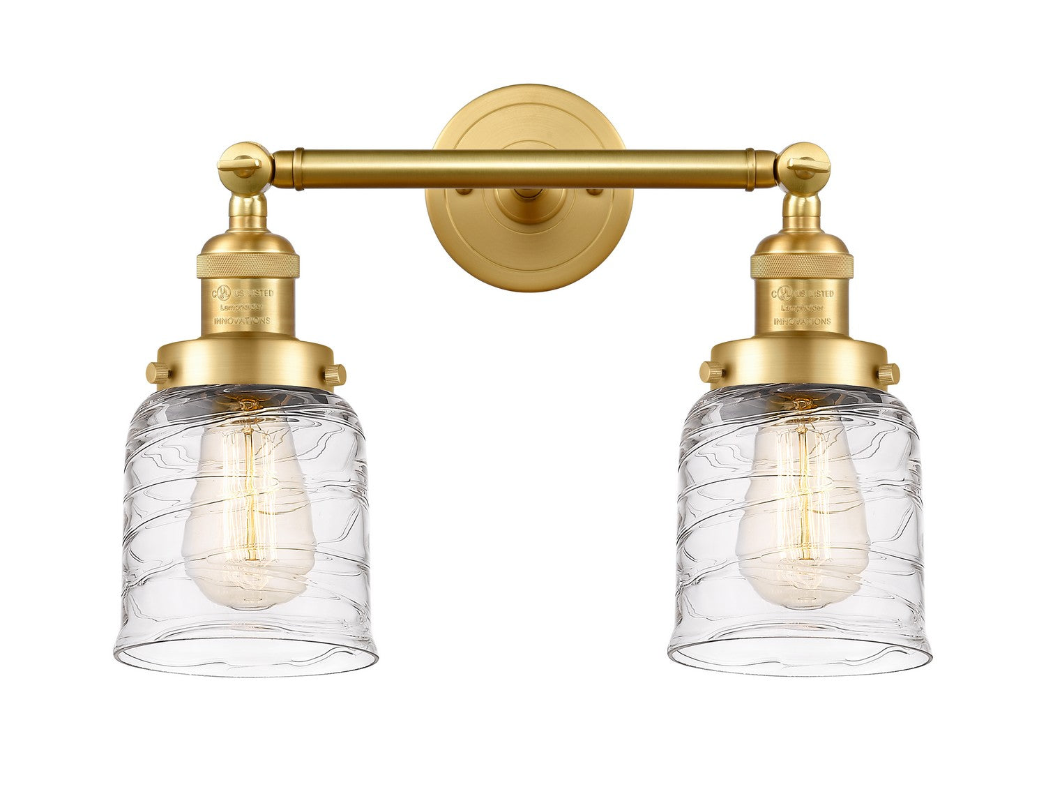 Innovations - 208-SG-G513 - Two Light Bath Vanity - Franklin Restoration - Satin Gold