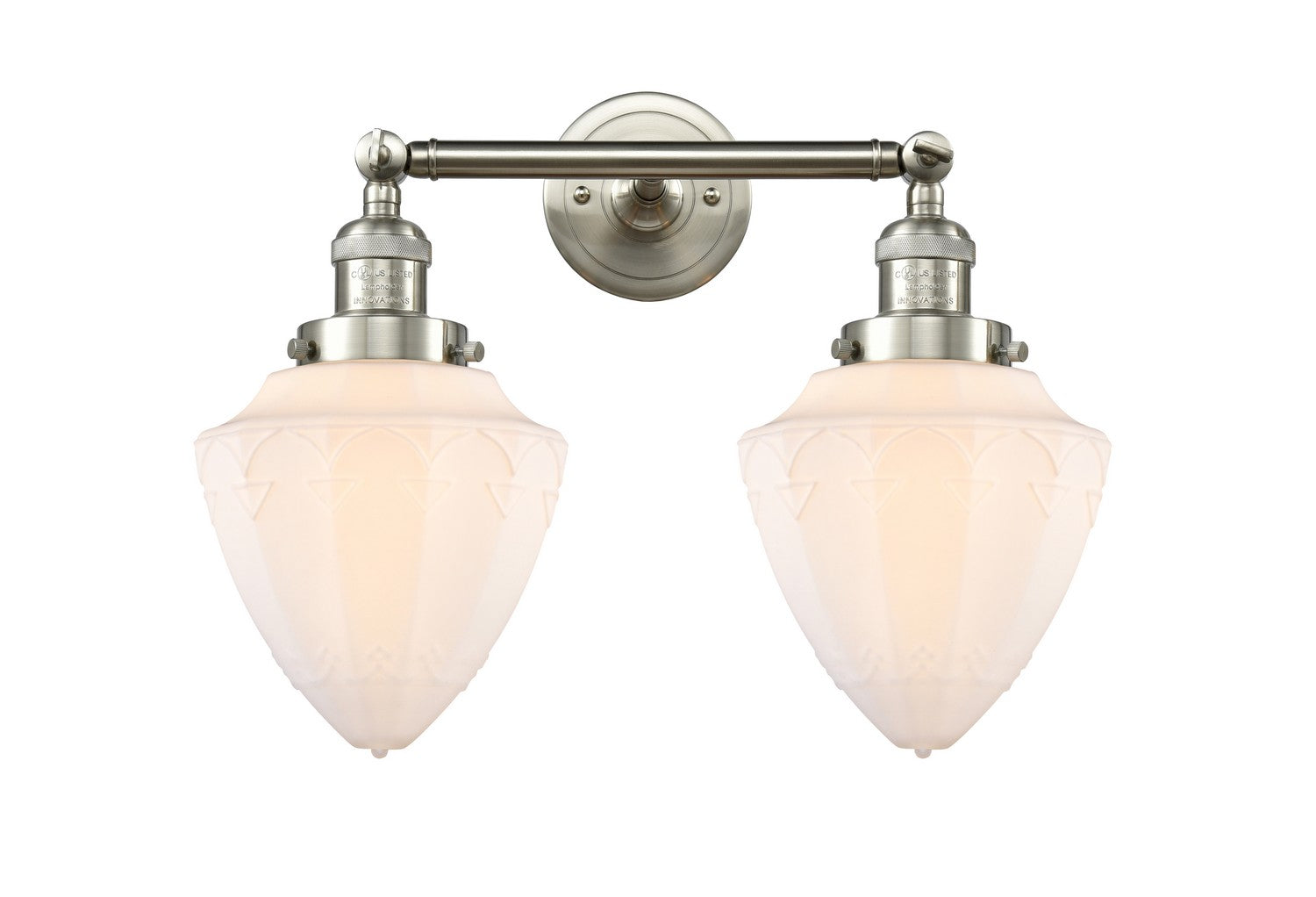 Innovations - 208-SN-G661-7 - Two Light Bath Vanity - Franklin Restoration - Brushed Satin Nickel