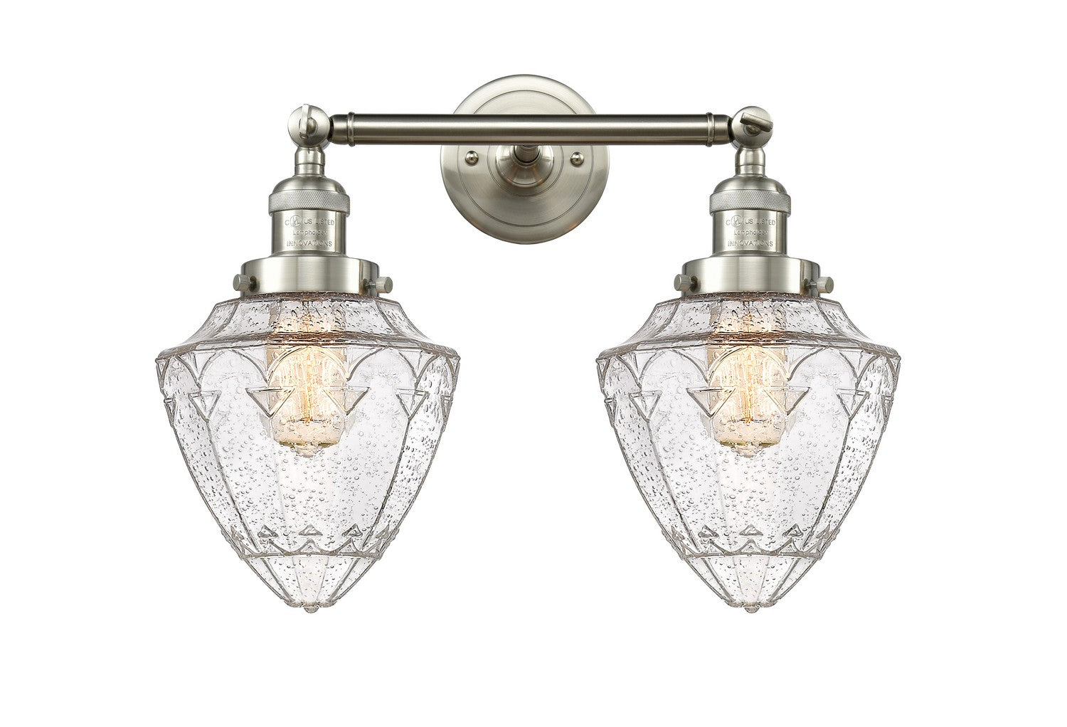 Innovations - 208-SN-G664-7 - Two Light Bath Vanity - Franklin Restoration - Brushed Satin Nickel