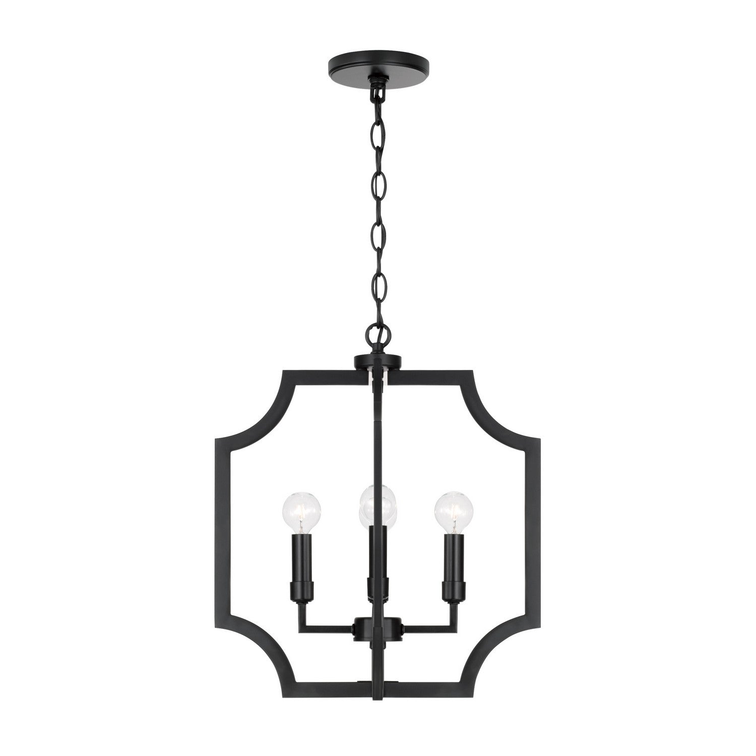 Capital Lighting - AA1037MB - Four Light Foyer Pendant - Courtney - Matte Black