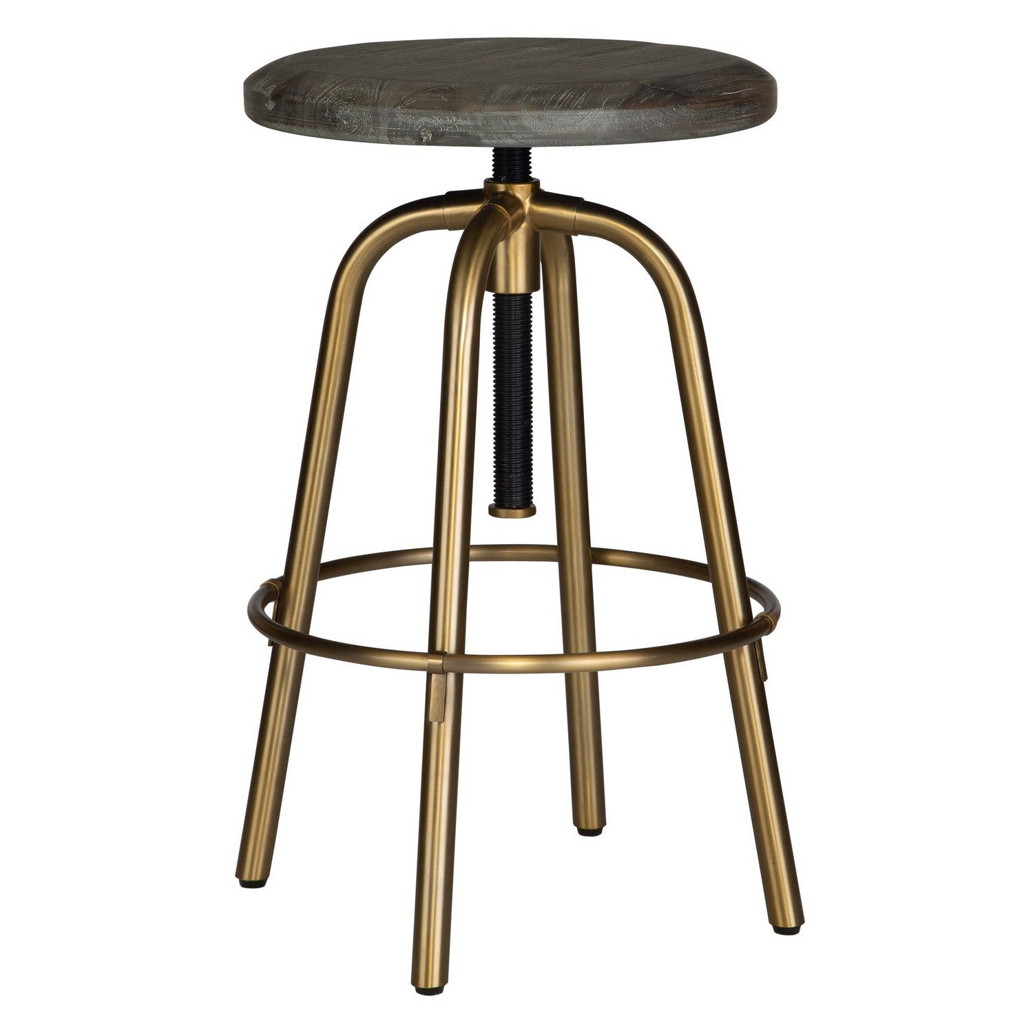 Uttermost - 22976 - Counter Stool - Revolve - Brushed Brass
