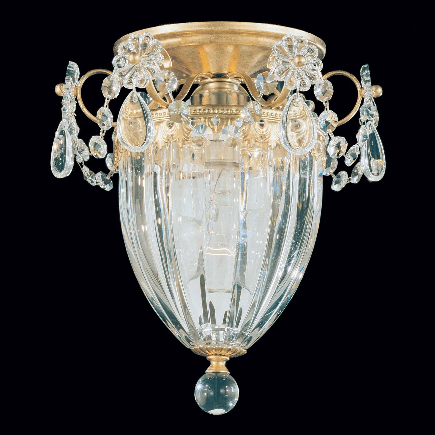 Schonbek - 1239-48 - One Light Semi-Flush Mount - Bagatelle - Antique Silver