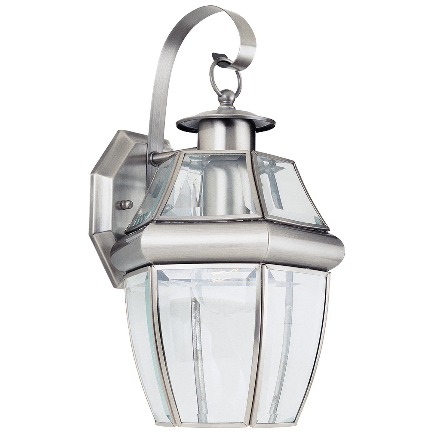 Generation Lighting - 8067-965 - One Light Outdoor Wall Lantern - Lancaster - Antique Brushed Nickel