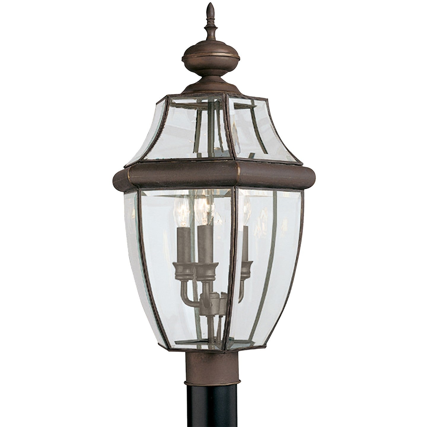 Generation Lighting - 8239-71 - Three Light Outdoor Post Lantern - Lancaster - Antique Bronze