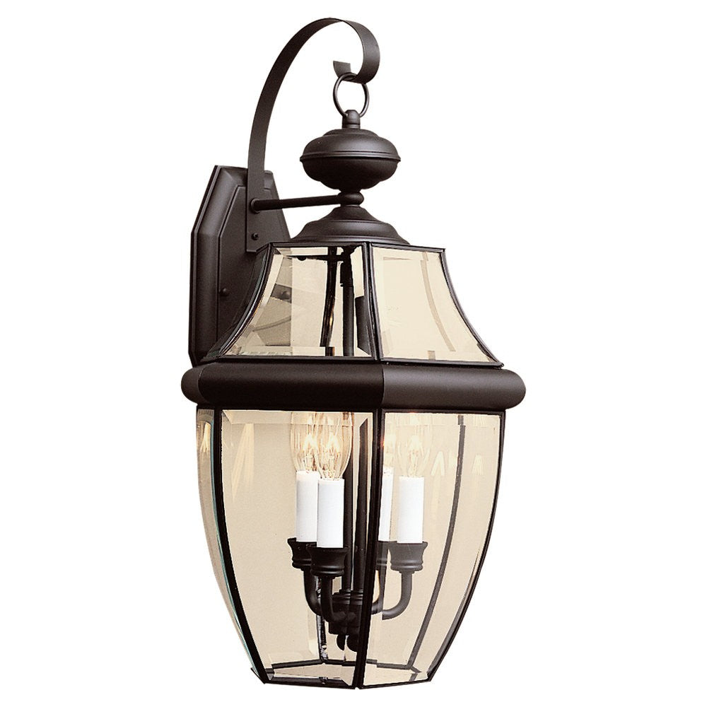 Generation Lighting - 8040-12 - Three Light Outdoor Wall Lantern - Lancaster - Black
