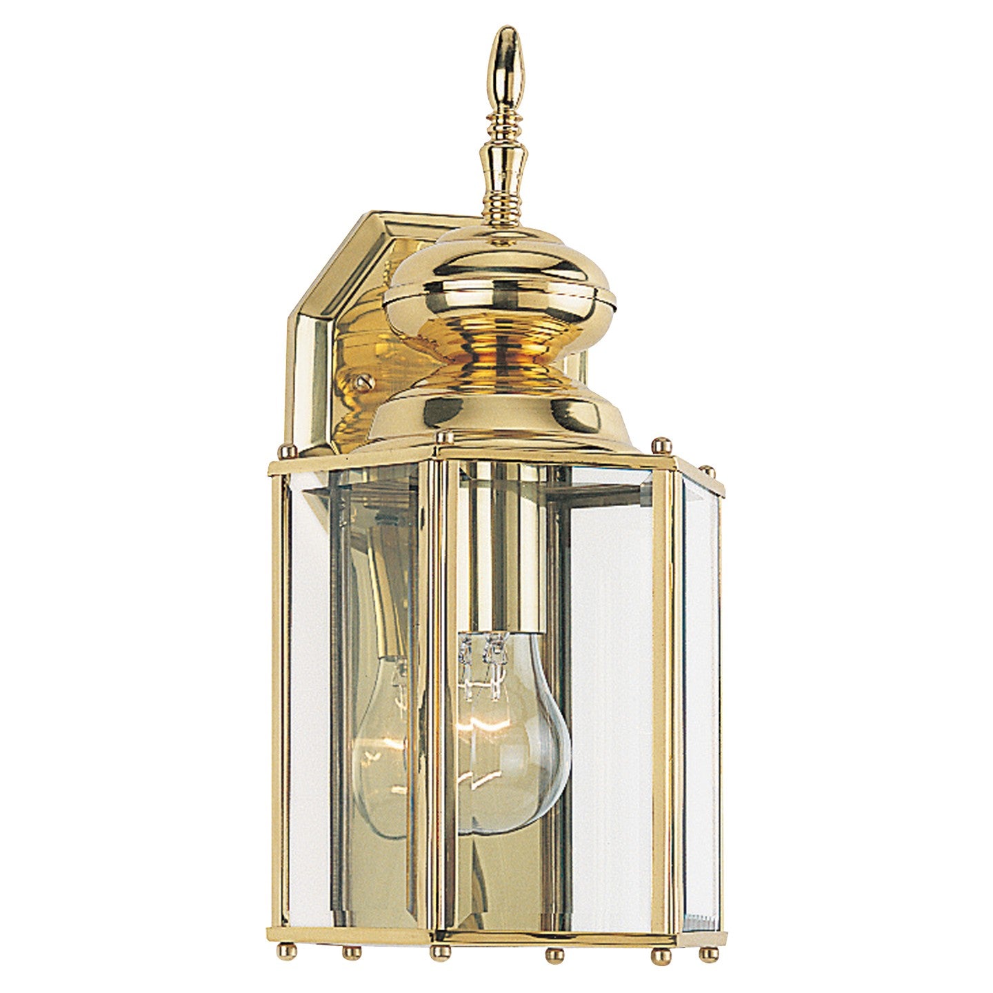Generation Lighting - 8509-02 - One Light Outdoor Wall Lantern - Classico - Polished Brass