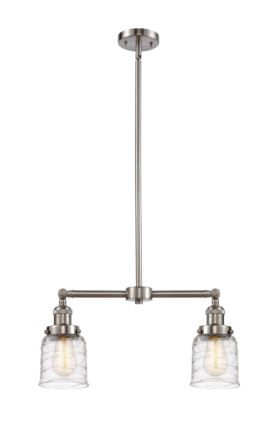 Innovations - 209-SN-G513 - Two Light Island Pendant - Franklin Restoration - Brushed Satin Nickel