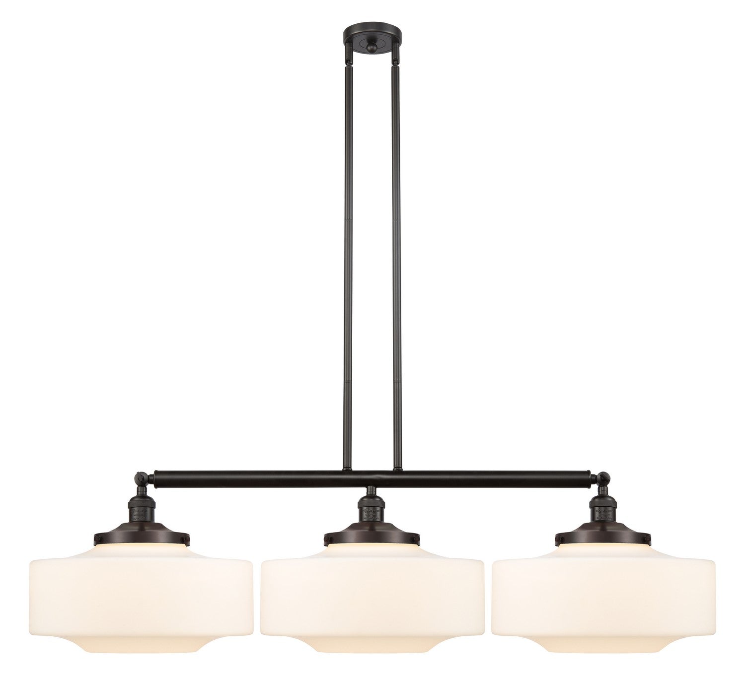 Innovations - 213-OB-G691-16 - Three Light Island Pendant - Franklin Restoration - Oil Rubbed Bronze