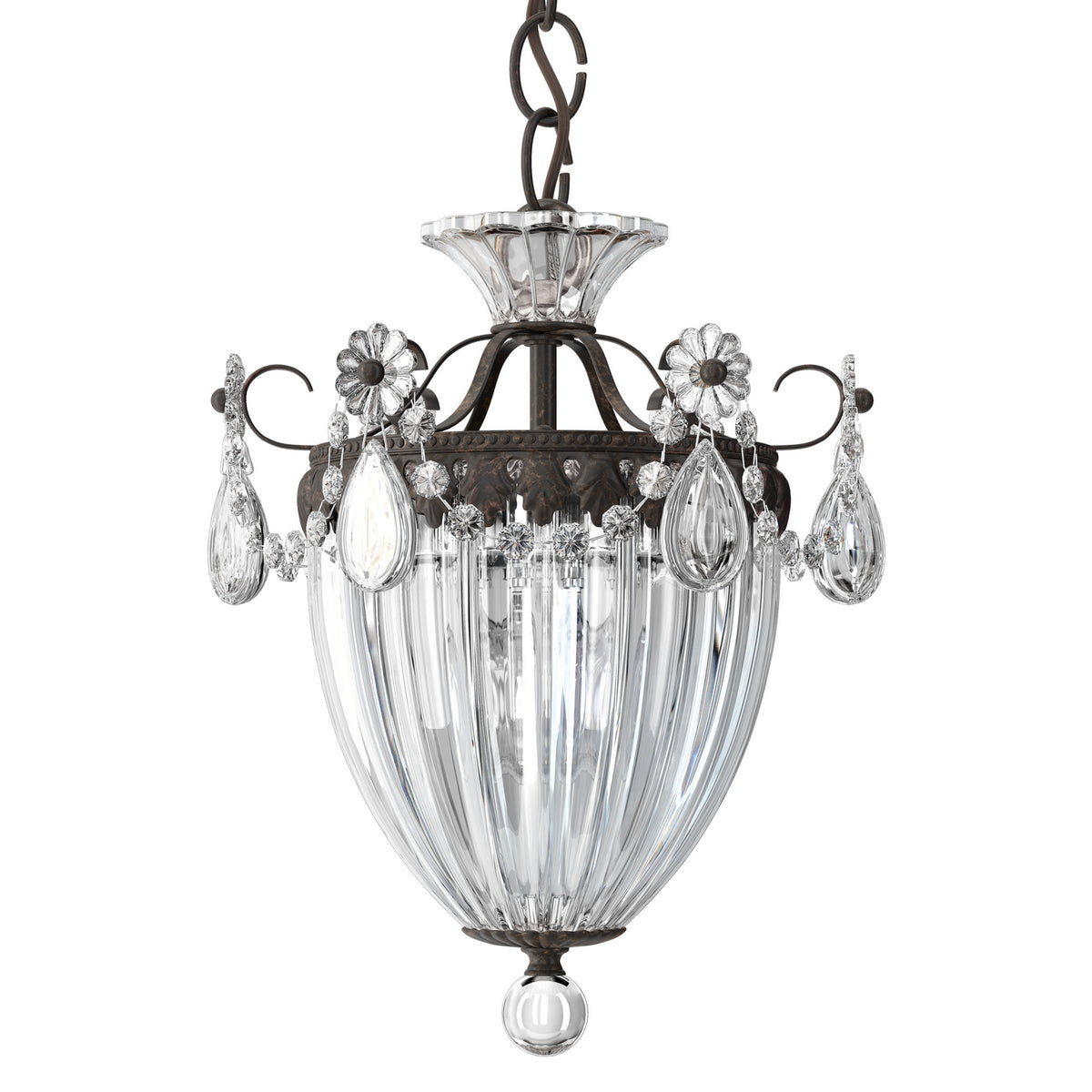 Schonbek - 1243-76 - Three Light Mini Pendant - Bagatelle - Heirloom Bronze