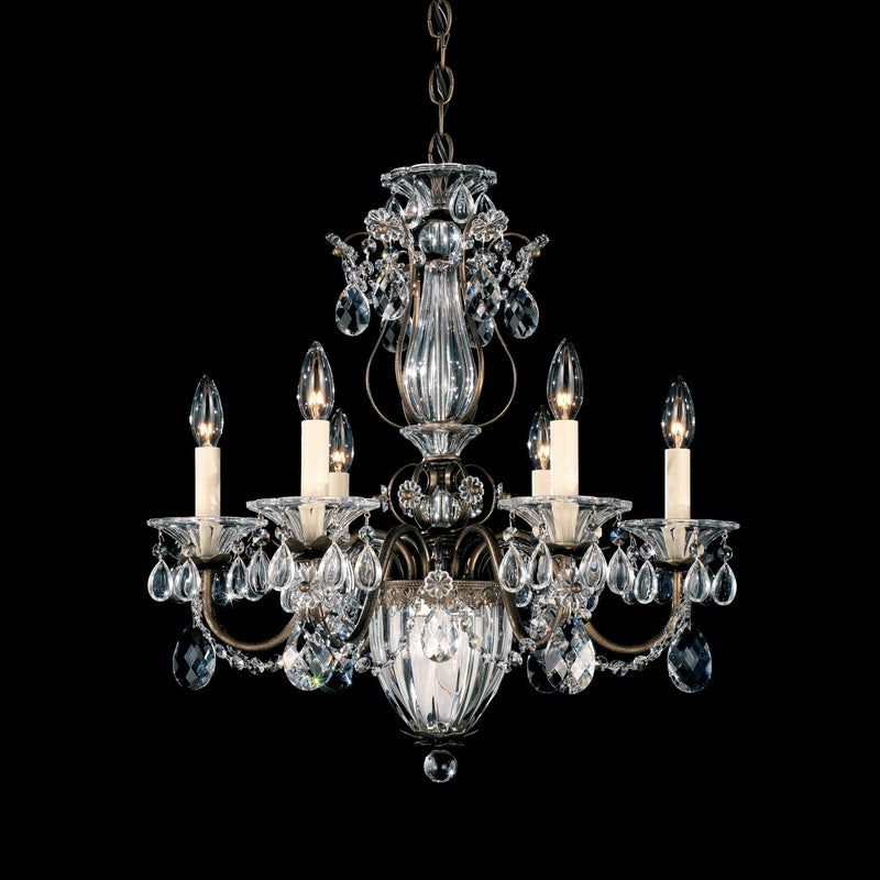 Schonbek - 1246-22R - Seven Light Chandelier - Bagatelle - Heirloom Gold