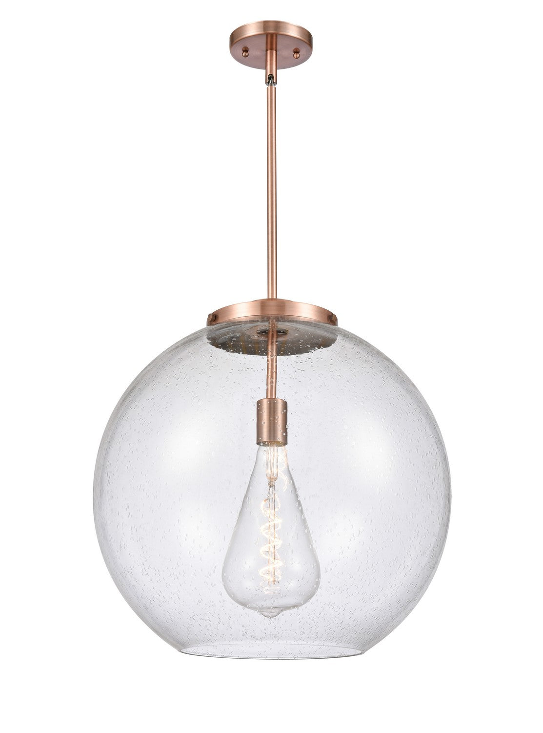Innovations - 221-1S-AC-G124-18 - One Light Pendant - Essex - Antique Copper