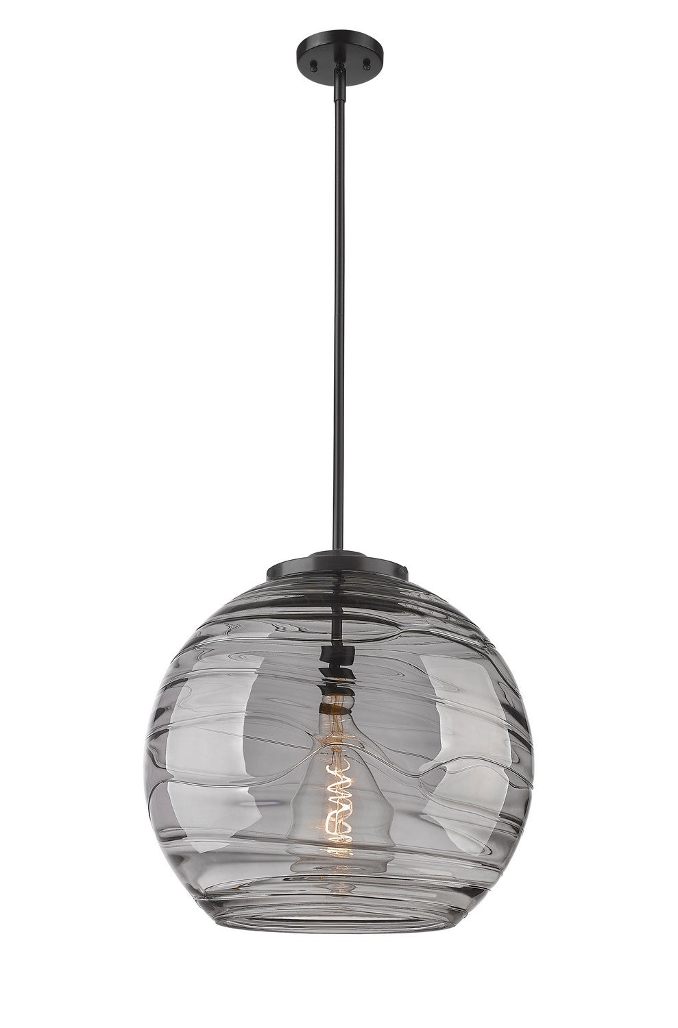 Innovations - 221-1S-BK-G1213-18SM - One Light Pendant - Essex - Matte Black