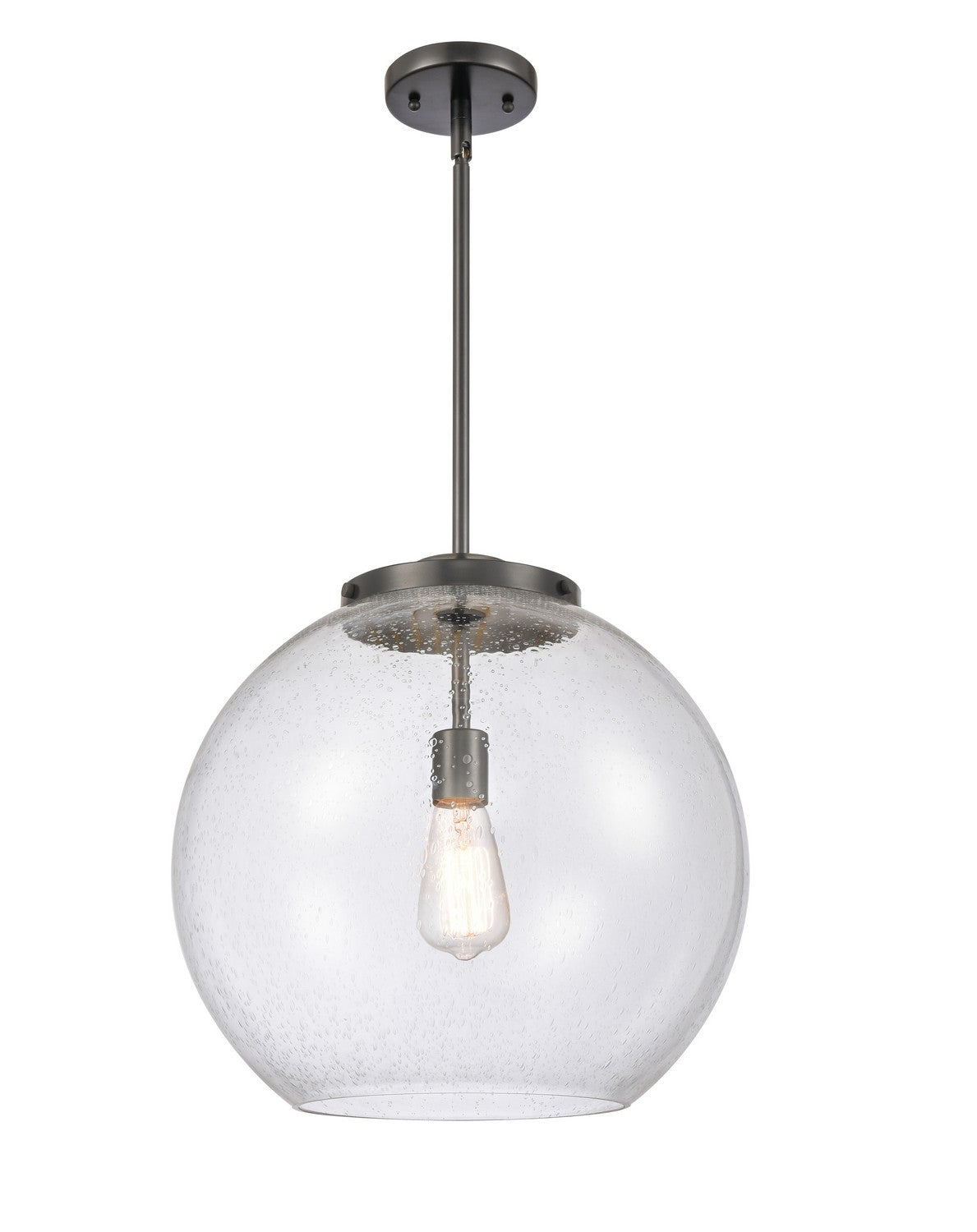 Innovations - 221-1S-BK-G124-16 - One Light Pendant - Essex - Matte Black