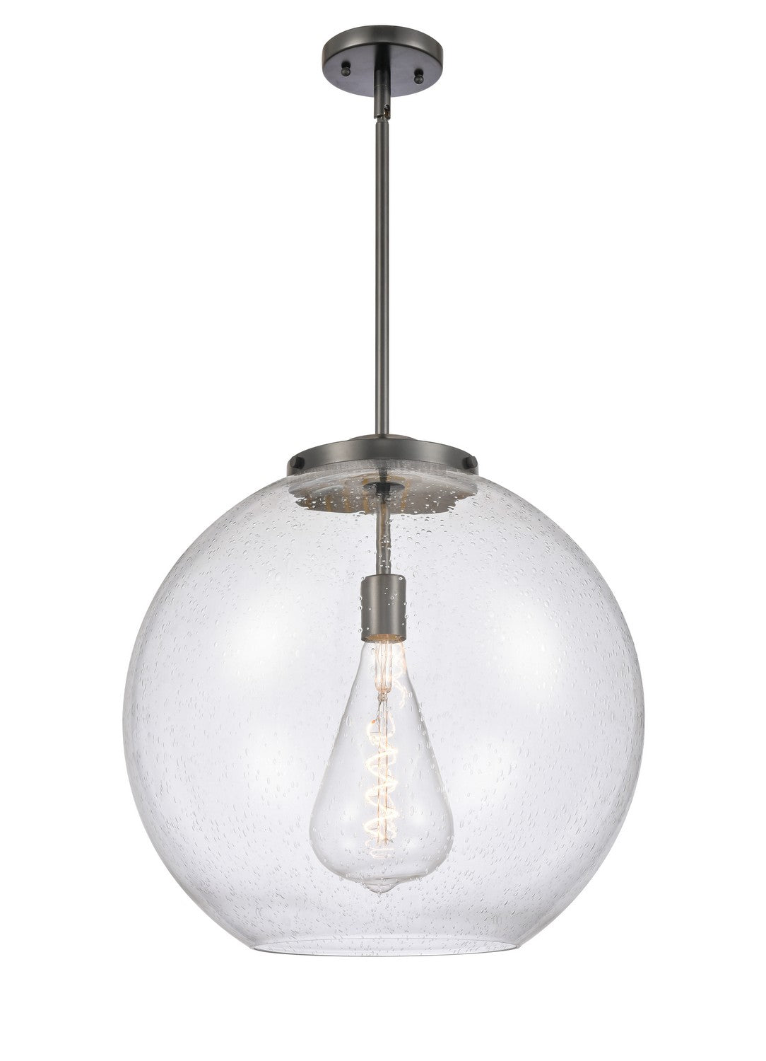 Innovations - 221-1S-BK-G124-18 - One Light Pendant - Essex - Matte Black