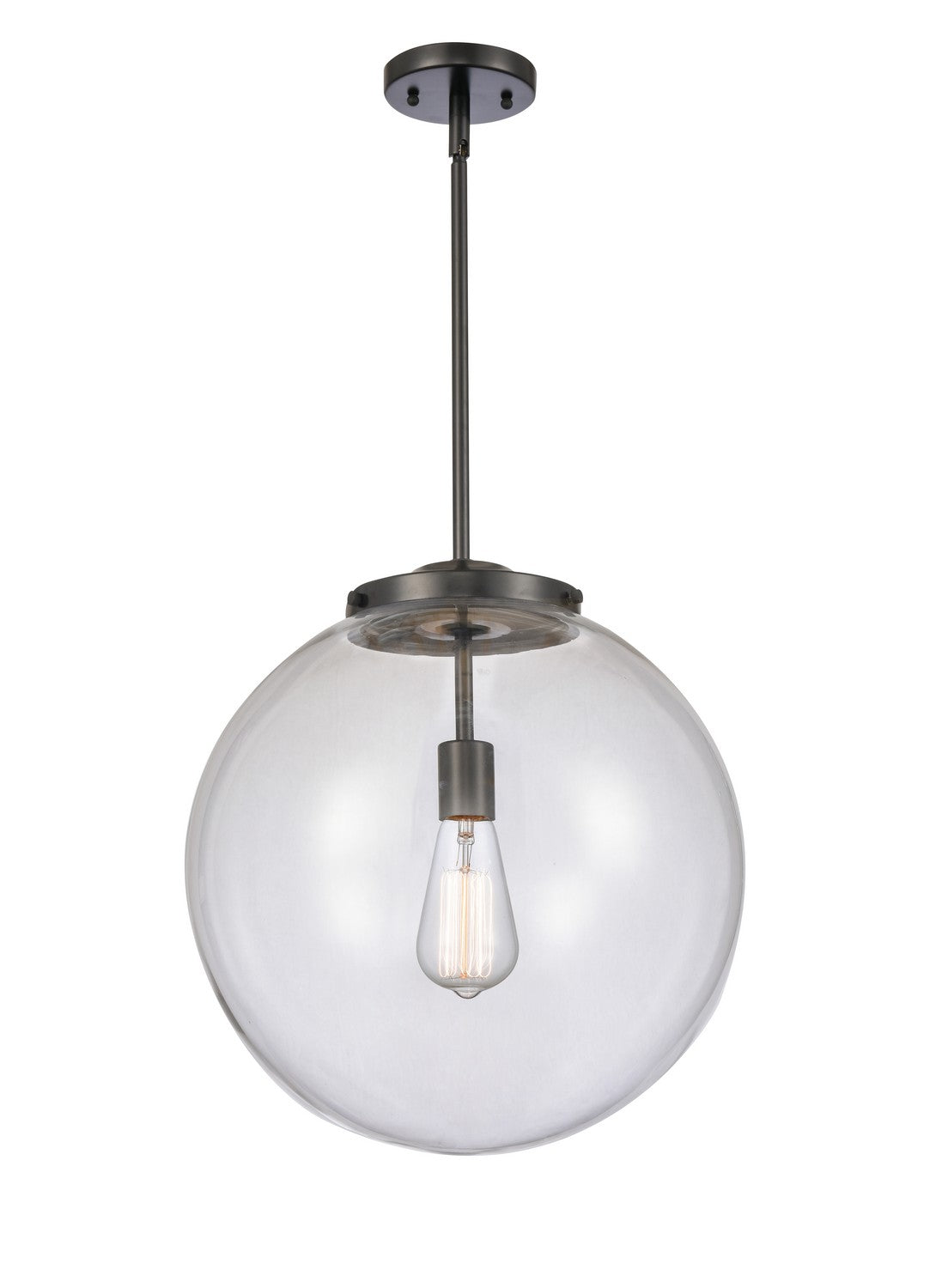 Innovations - 221-1S-BK-G202-16 - One Light Pendant - Essex - Matte Black