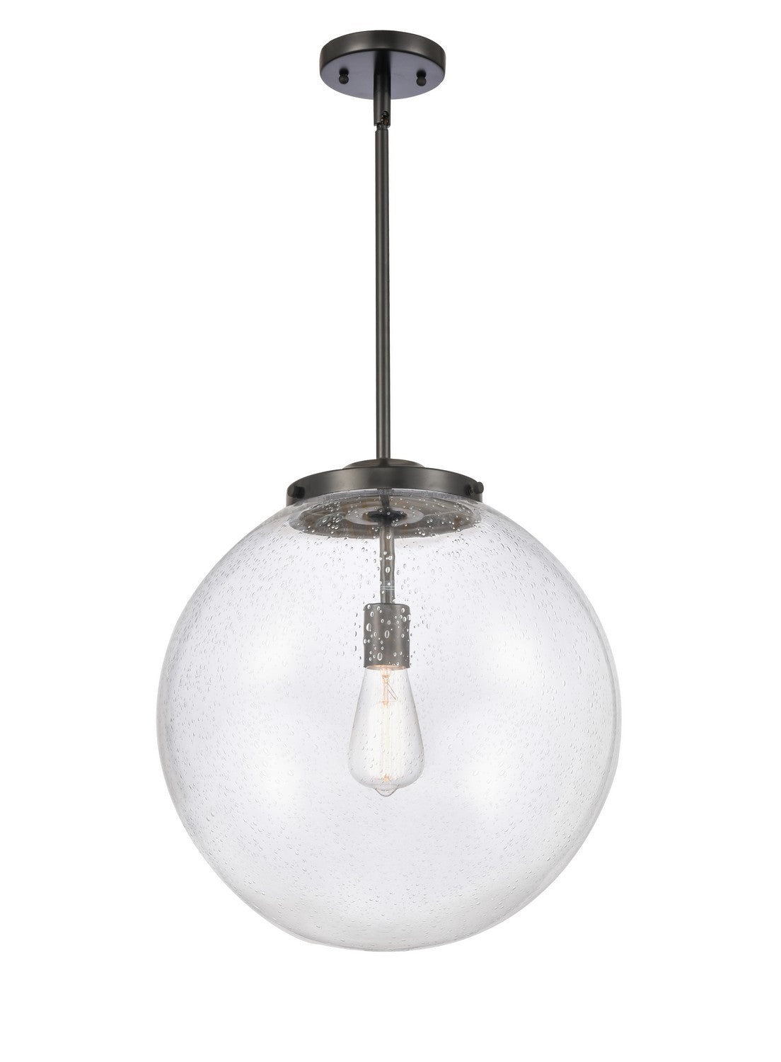 Innovations - 221-1S-BK-G204-16 - One Light Pendant - Essex - Matte Black