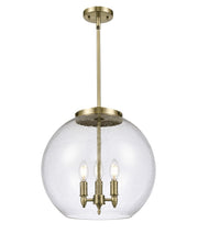 Innovations - 221-3S-AB-G124-16 - Three Light Pendant - Essex - Antique Brass