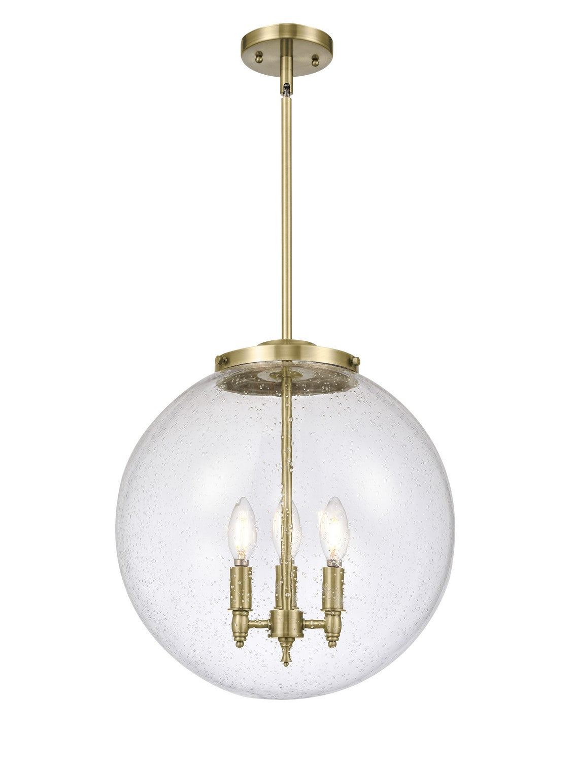 Innovations - 221-3S-AB-G204-16 - Three Light Pendant - Essex - Antique Brass