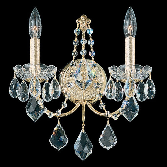 Schonbek - 1702-26 - Two Light Wall Sconce - Century - French Gold