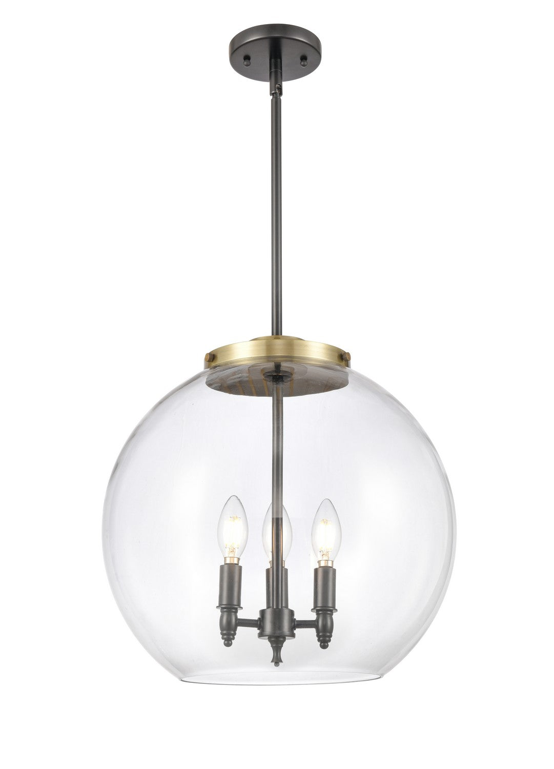 Innovations - 221-3S-BAB-G122-16 - Three Light Pendant - Essex - Black Antique Brass