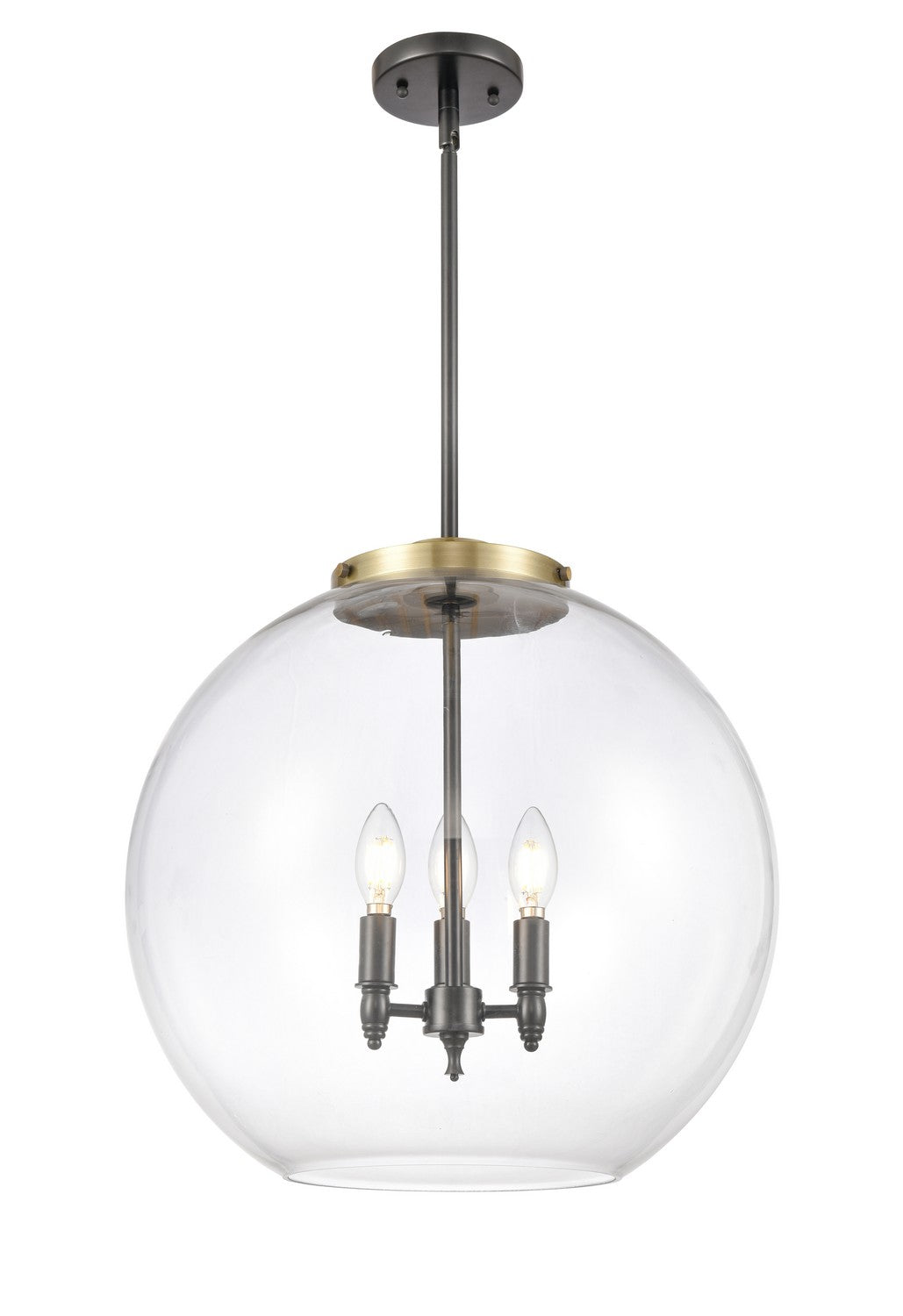 Innovations - 221-3S-BAB-G122-18 - Three Light Pendant - Essex - Black Antique Brass