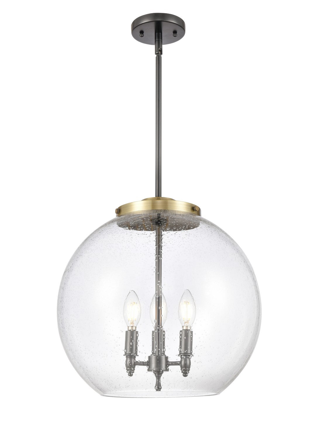 Innovations - 221-3S-BAB-G124-16 - Three Light Pendant - Essex - Black Antique Brass
