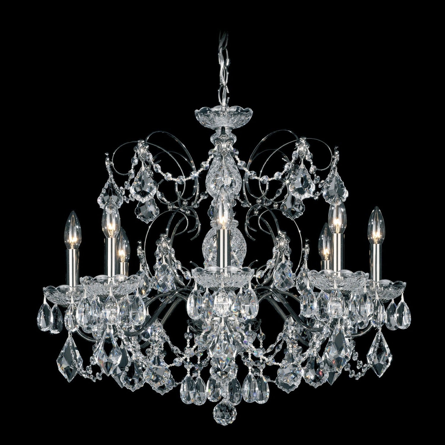 Schonbek - 1707-22 - Eight Light Chandelier - Century - Heirloom Gold