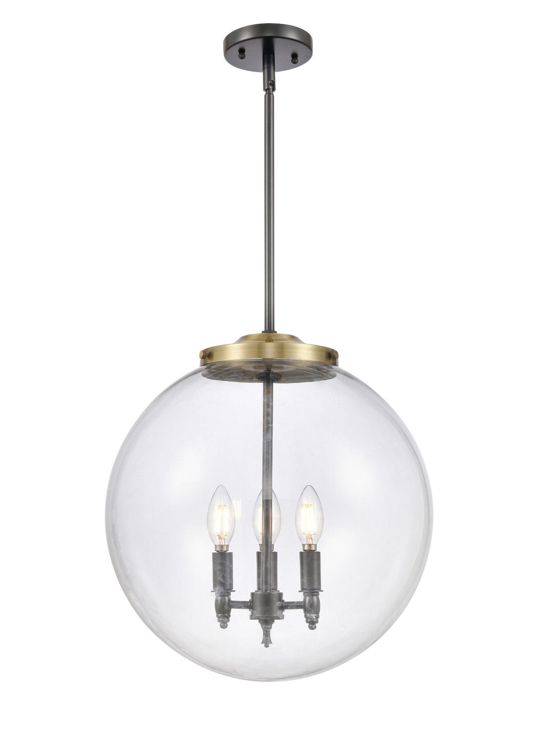 Innovations - 221-3S-BAB-G202-16 - Three Light Pendant - Essex - Black Antique Brass