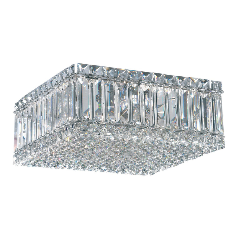 Schonbek - 2124O - Four Light Flush Mount - Quantum - Polished Stainless Steel