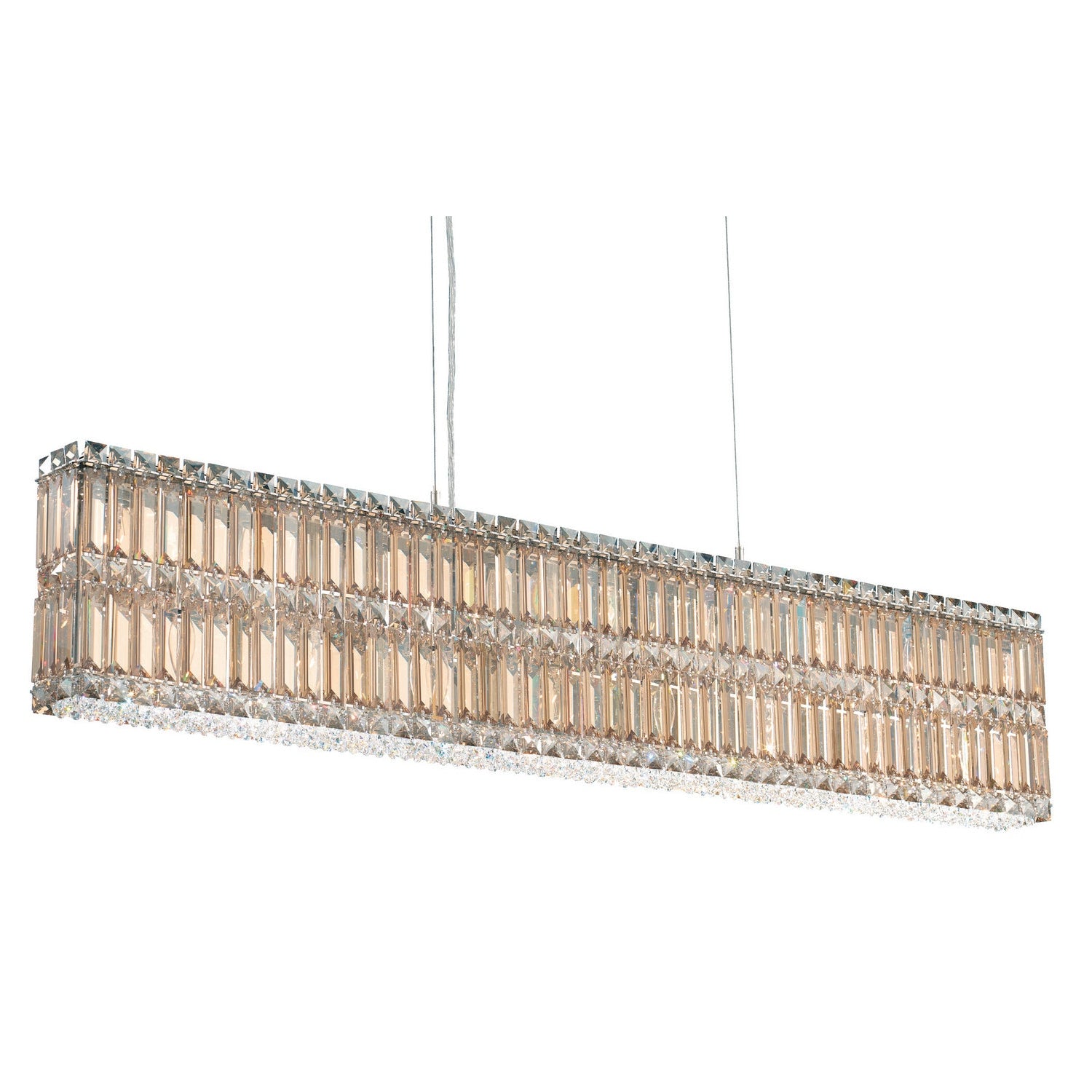 Schonbek - 2267O - 17 Light Linear Pendant - Quantum - Polished Stainless Steel