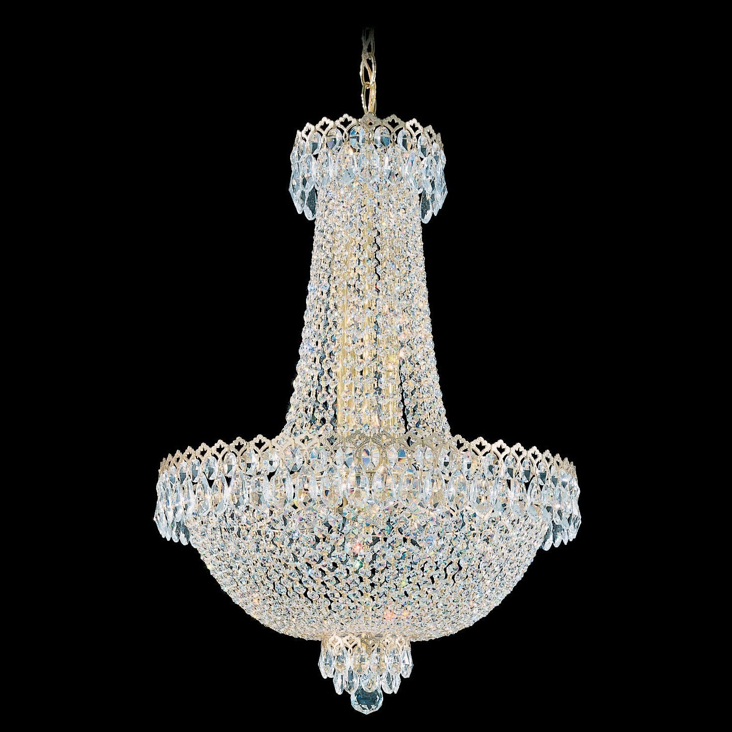 Schonbek - 2622-40O - 12 Light Chandelier - Camelot - Polished Silver