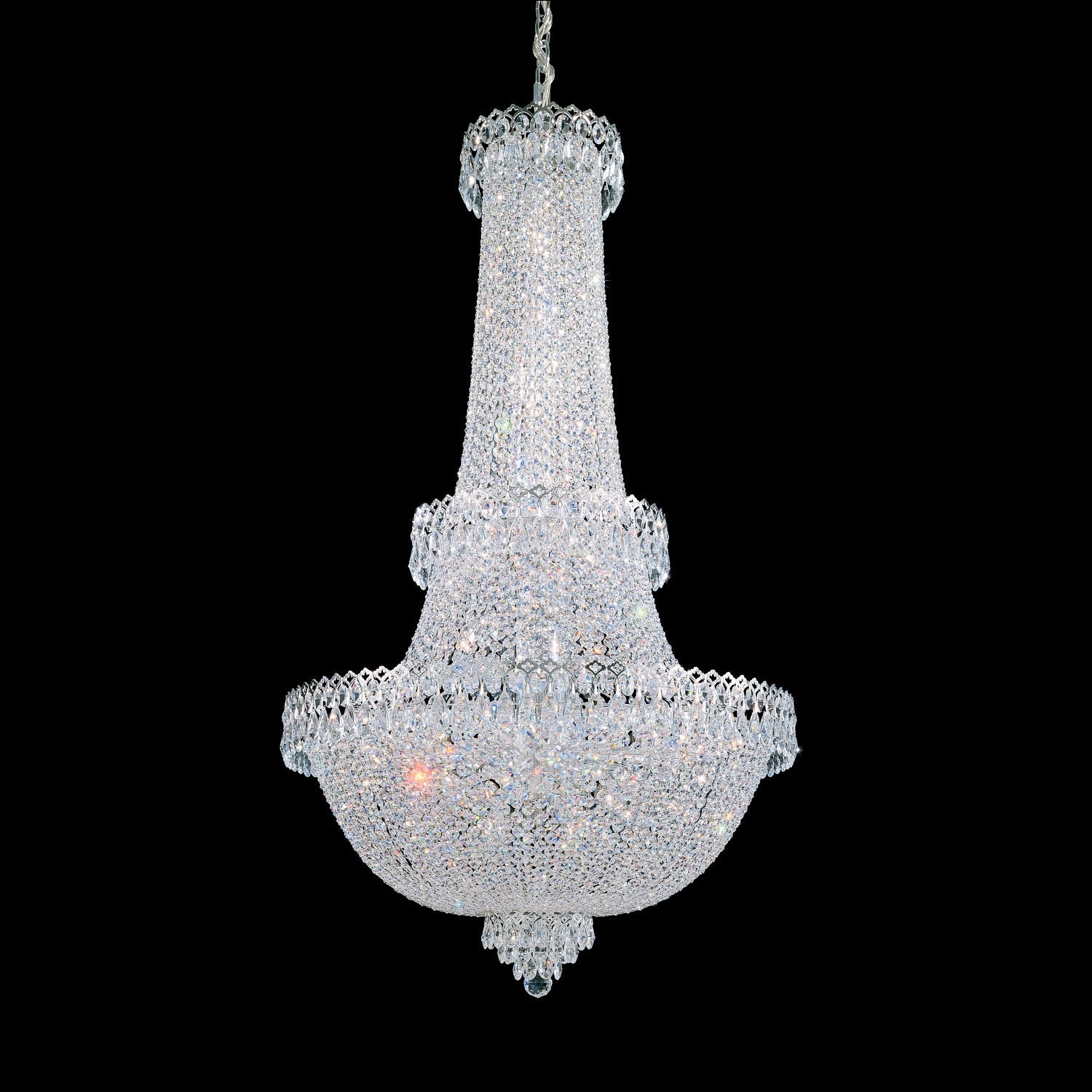 Schonbek - 2638-40O - 41 Light Chandelier - Camelot - Polished Silver