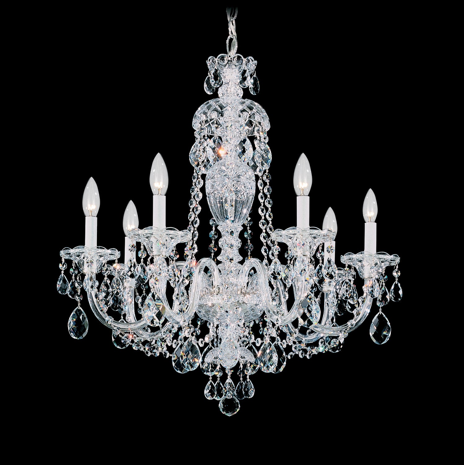 Schonbek - 2995-211R - Seven Light Chandelier - Sterling - Aurelia