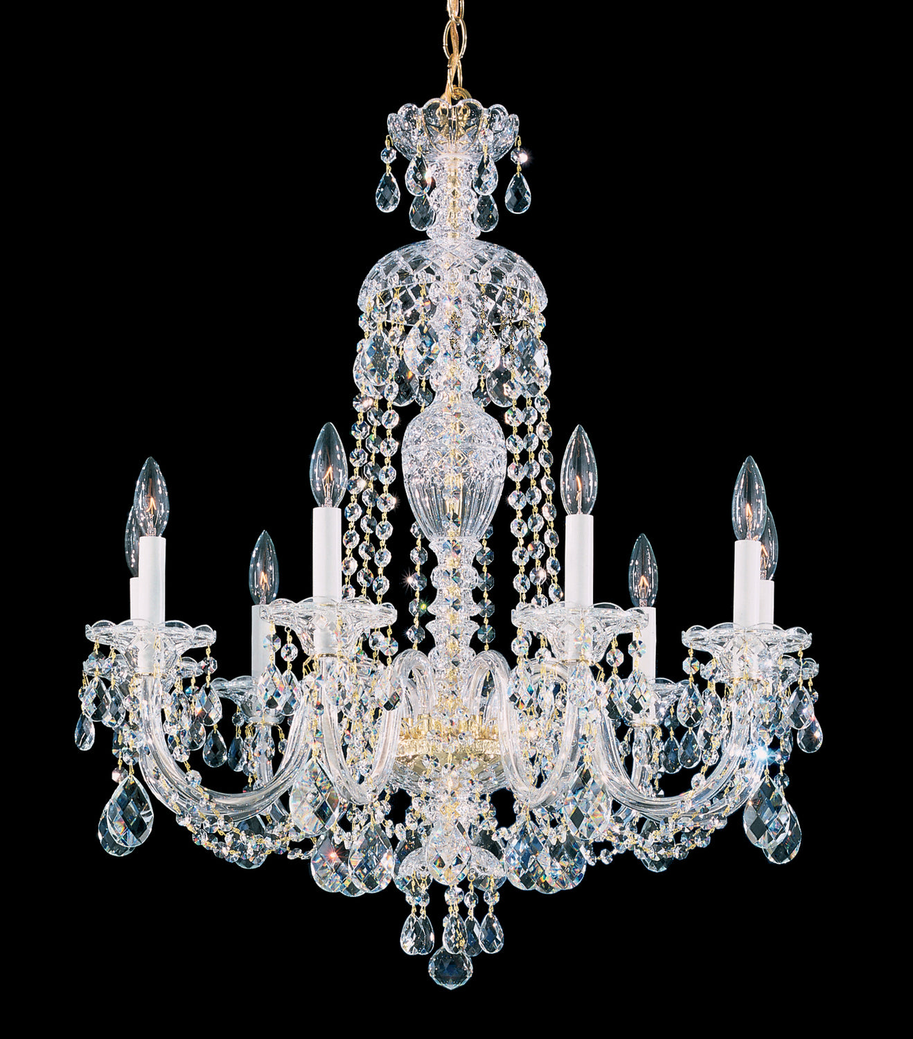 Schonbek - 2996-40R - Nine Light Chandelier - Sterling - Polished Silver