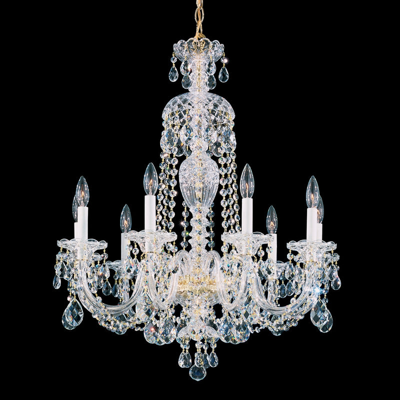 Schonbek - 2996-40R - Nine Light Chandelier - Sterling - Polished Silver