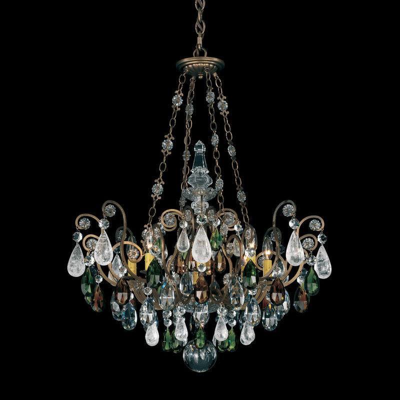 Schonbek - 3587-22OS - Eight Light Pendant - Renaissance Rock Crystal - Heirloom Gold