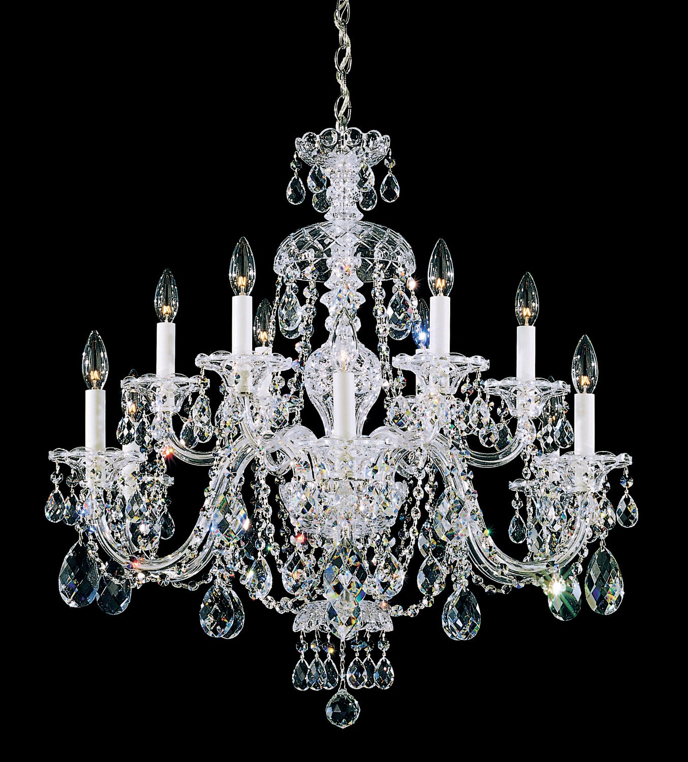 Schonbek - 3601-211R - 12 Light Chandelier - Sterling - Aurelia