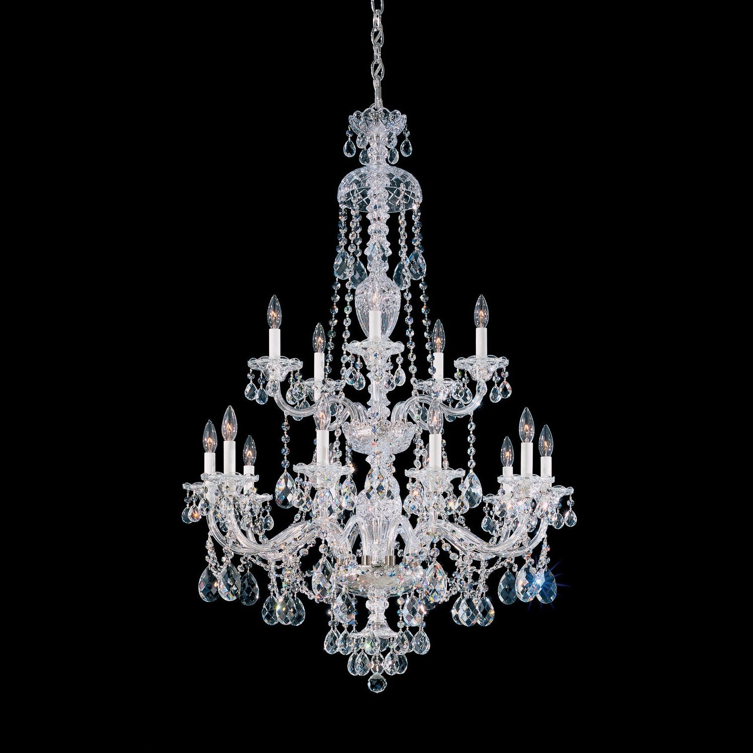 Schonbek - 3608-211R - 15 Light Chandelier - Sterling - Aurelia