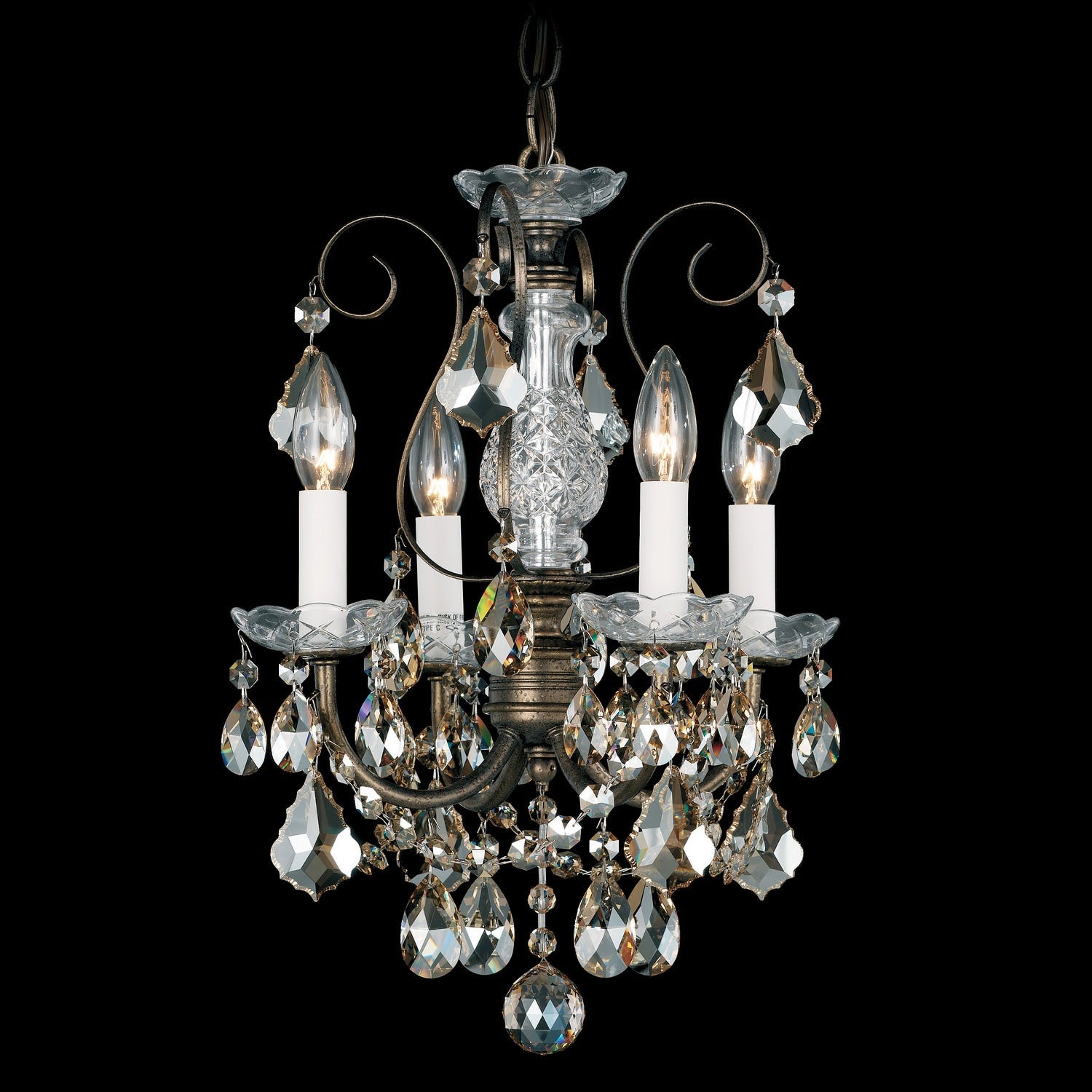 Schonbek - 3648-76R - Four Light Chandelier - New Orleans - Heirloom Bronze