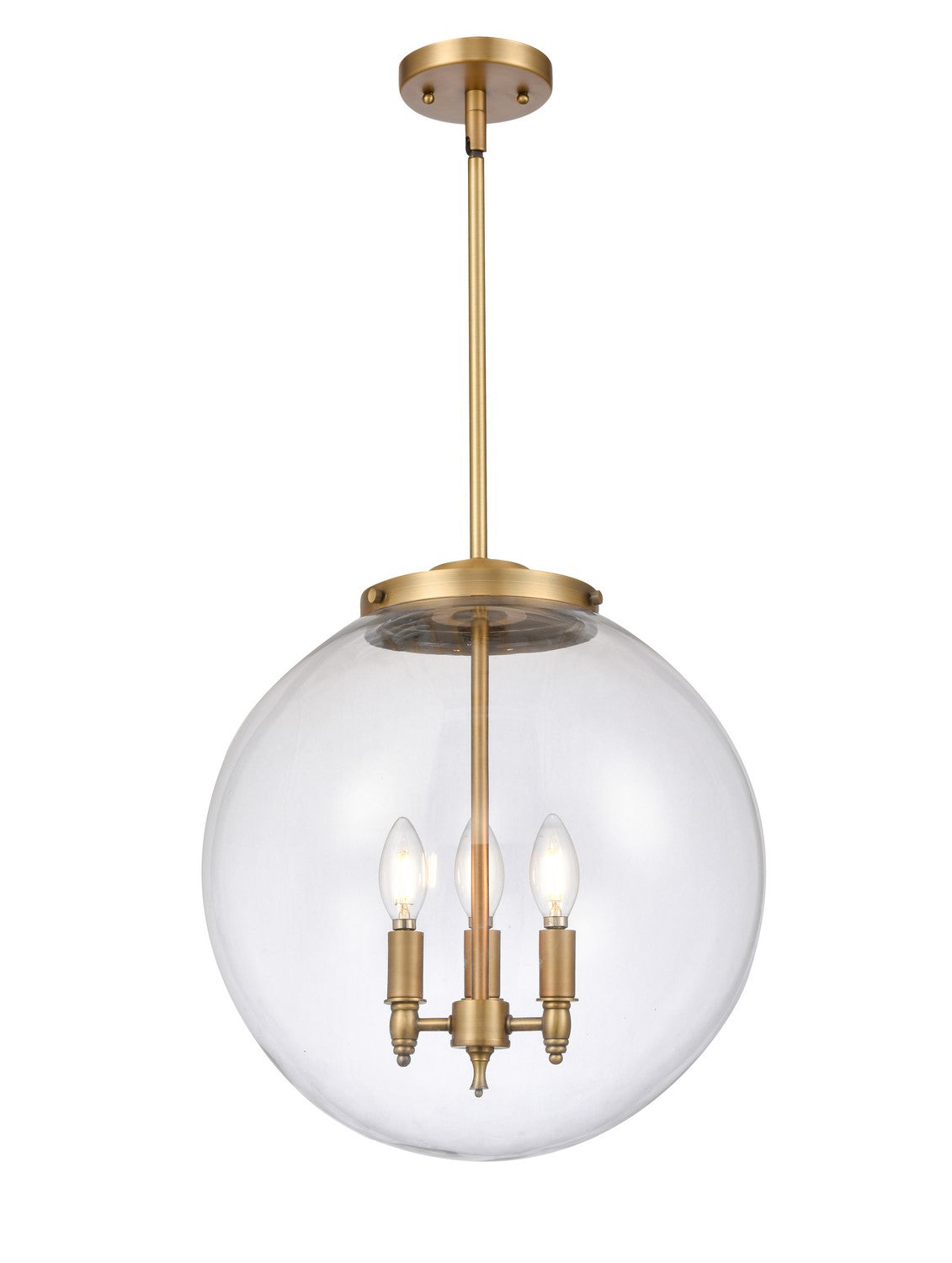 Innovations - 221-3S-BB-G202-16 - Three Light Pendant - Essex - Brushed Brass