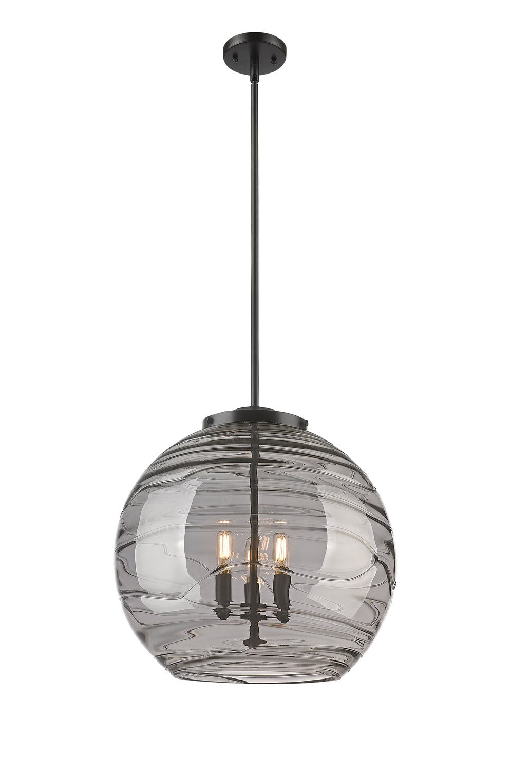 Innovations - 221-3S-BK-G1213-18SM - Three Light Pendant - Essex - Matte Black