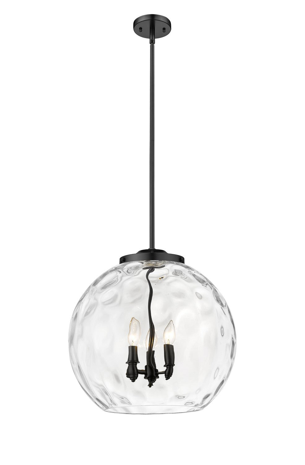 Innovations - 221-3S-BK-G1215-18 - Three Light Pendant - Essex - Matte Black