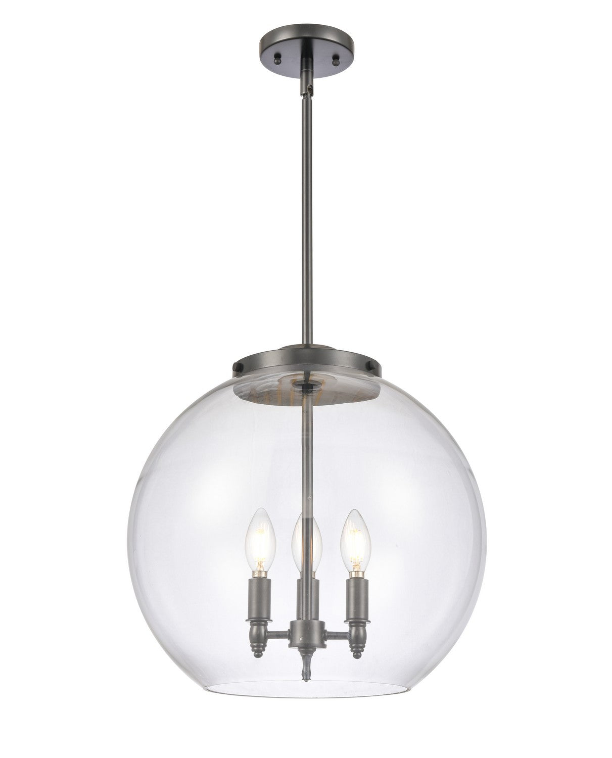 Innovations - 221-3S-BK-G122-16 - Three Light Pendant - Essex - Matte Black