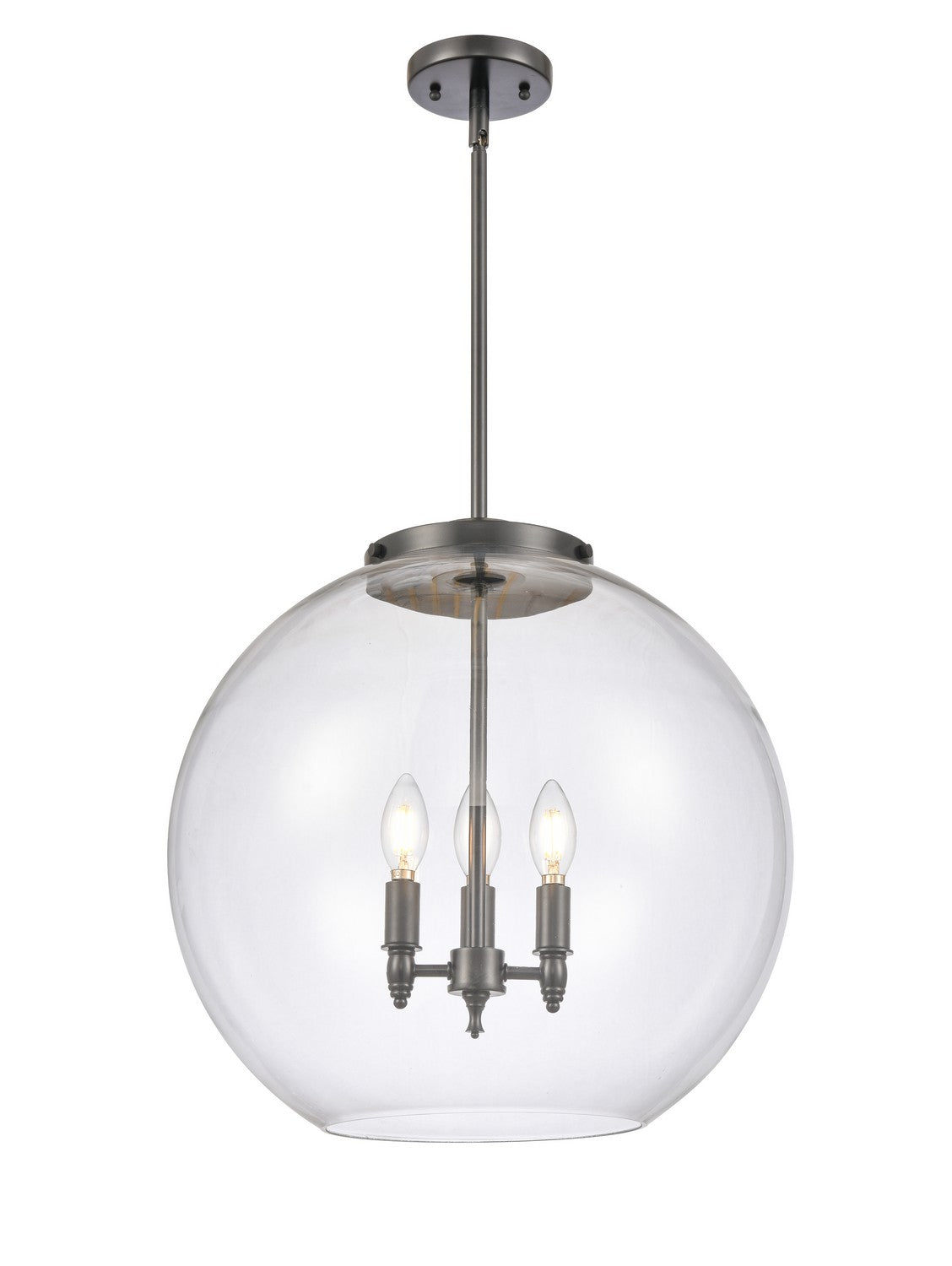 Innovations - 221-3S-BK-G122-18 - Three Light Pendant - Essex - Matte Black