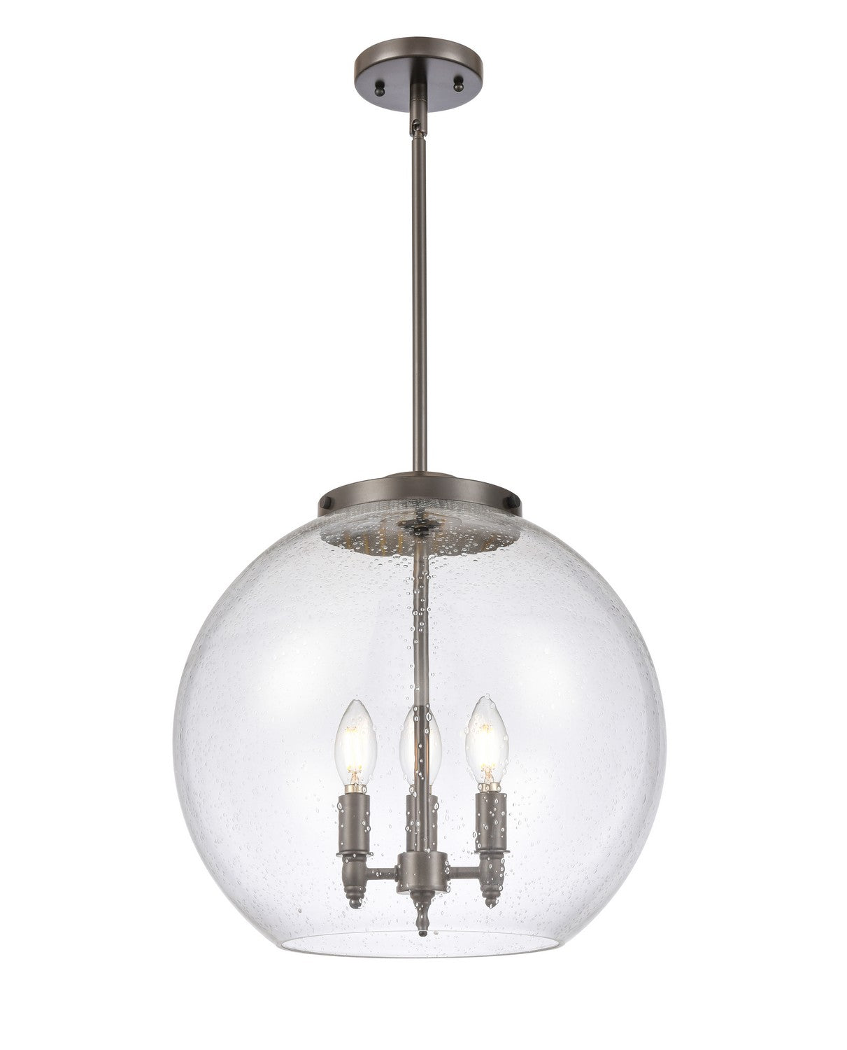 Innovations - 221-3S-OB-G124-16 - Three Light Pendant - Essex - Oil Rubbed Bronze